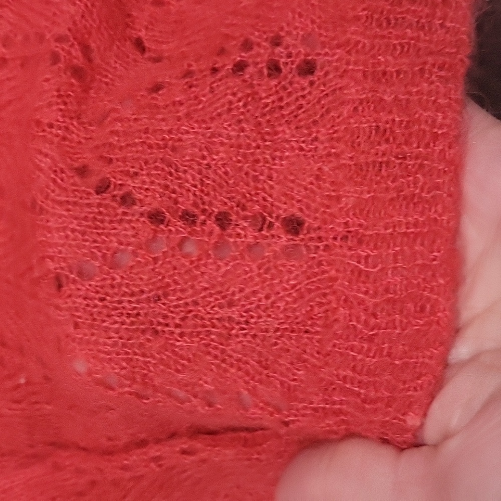 Unknown Source Watermelon Wool Turtle Neck Sweate… - image 2